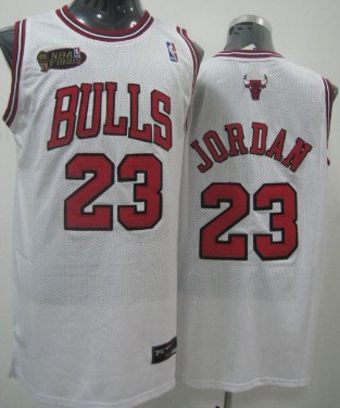 Chicago Bulls #23 Michael Jordan White Swingman Jersey - Zenithce