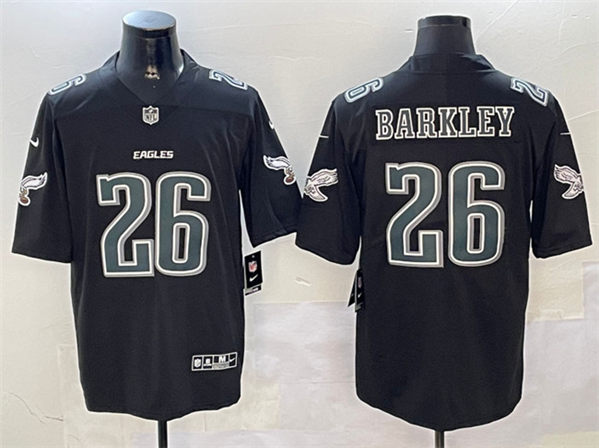 Philadelphia Eagles #26 Saquon Barkley Black Fashion Vapor Untouchable Limited Stitched Jersey - Zenithce