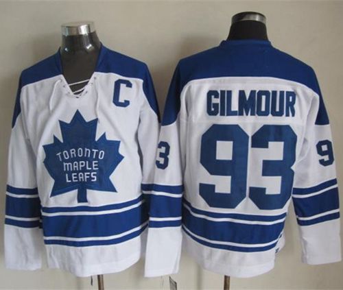 Maple Leafs #93 Doug Gilmour White CCM Throwback Third Stitched Jersey - Zenithce