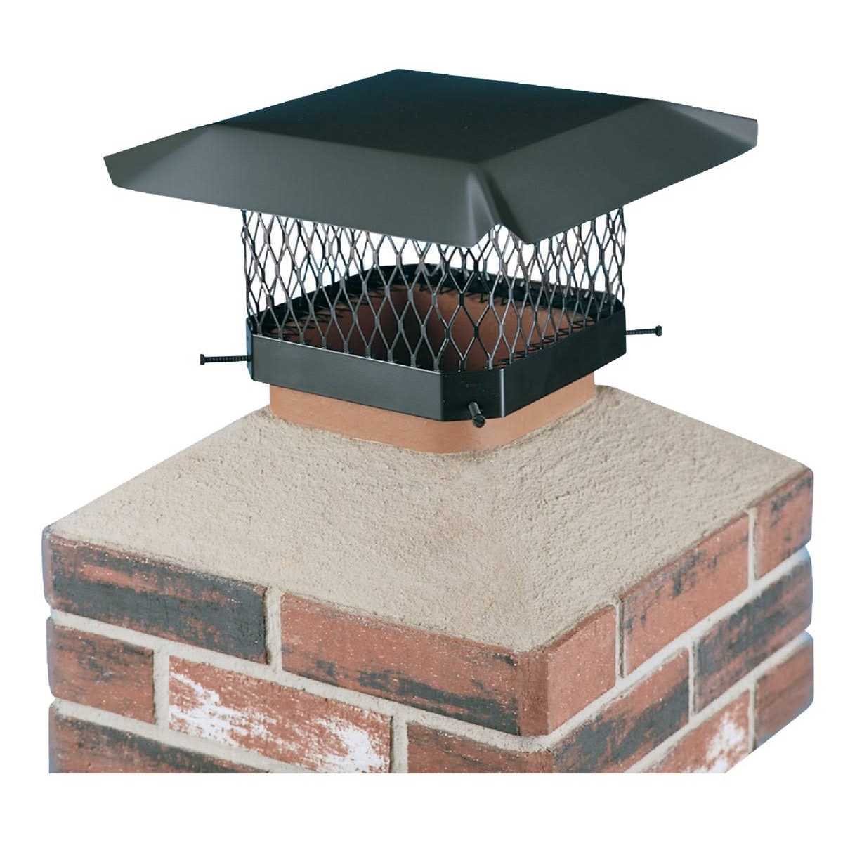 Shelter Galvanized Steel Multi-Flue Chimney Cap Black - Zenithce