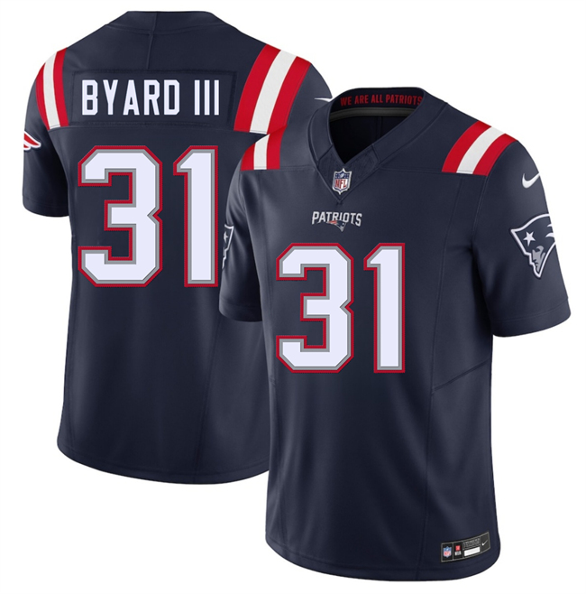 New England Patriots #31 Kevin Byard III Navy 2026 F.U.S.E. Vapor Limited Stitched Jersey - Zenithce