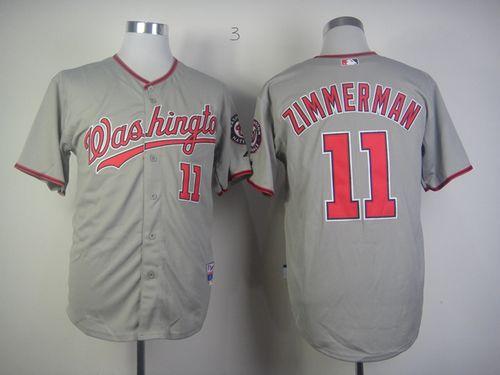 Nationals #11 Zimmerman Ryan Grey Stitched Jersey - Zenithce