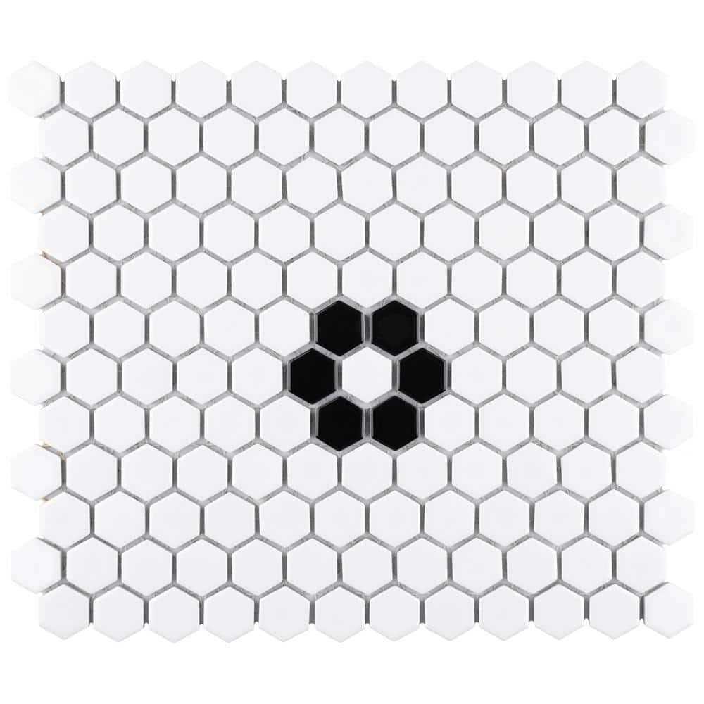 Metro Hex Porcelain Mosaic Wall & Floor Tile Merola Tile - Zenithce