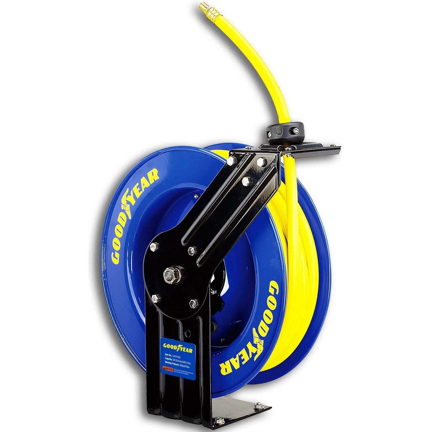 Goodyear Extension Cord Reel Heavy Duty 50 ft 16 Awg/3c SJTOW - Zenithce