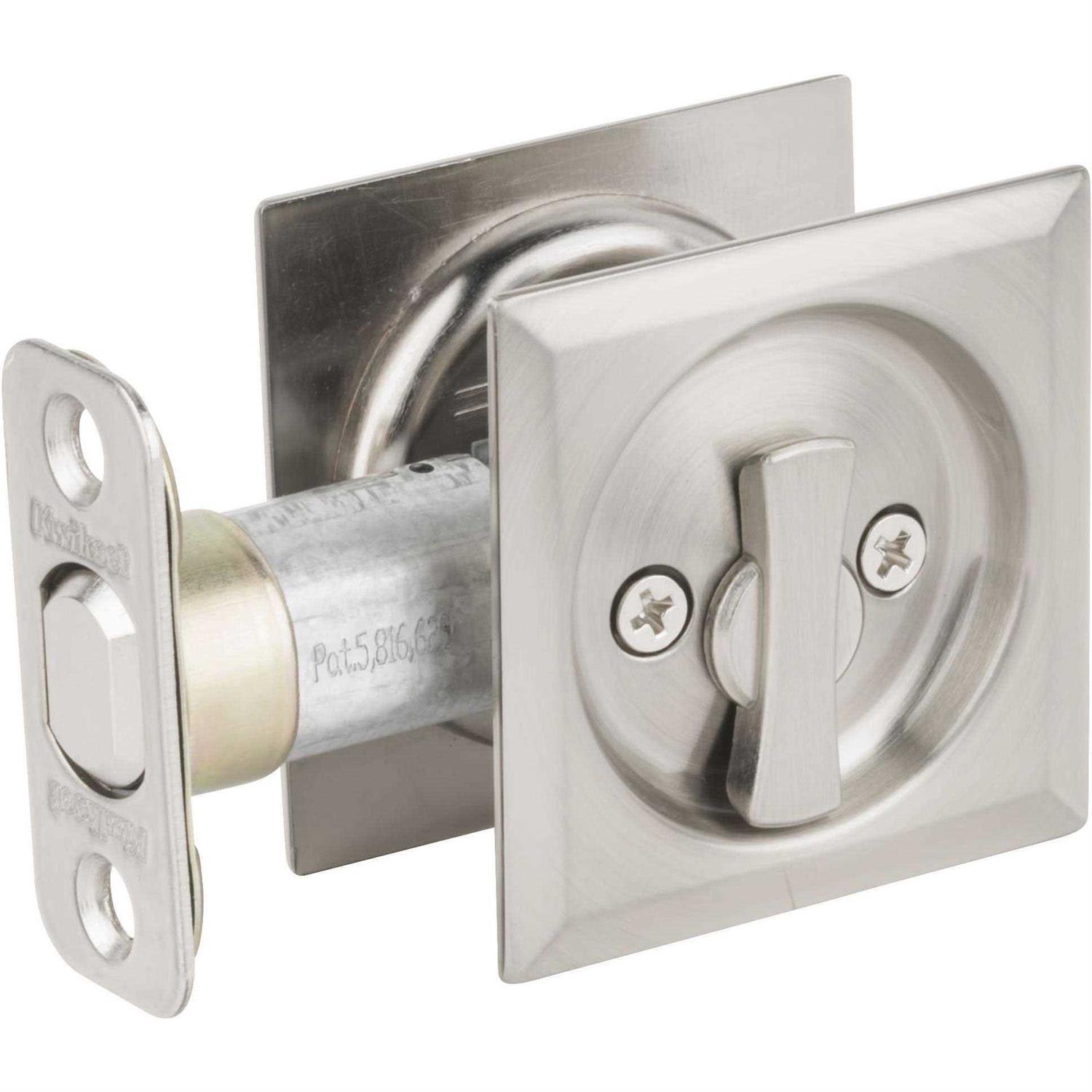 Kwikset Square Passage Pocket Door Lock 334SQT-514 - Zenithce