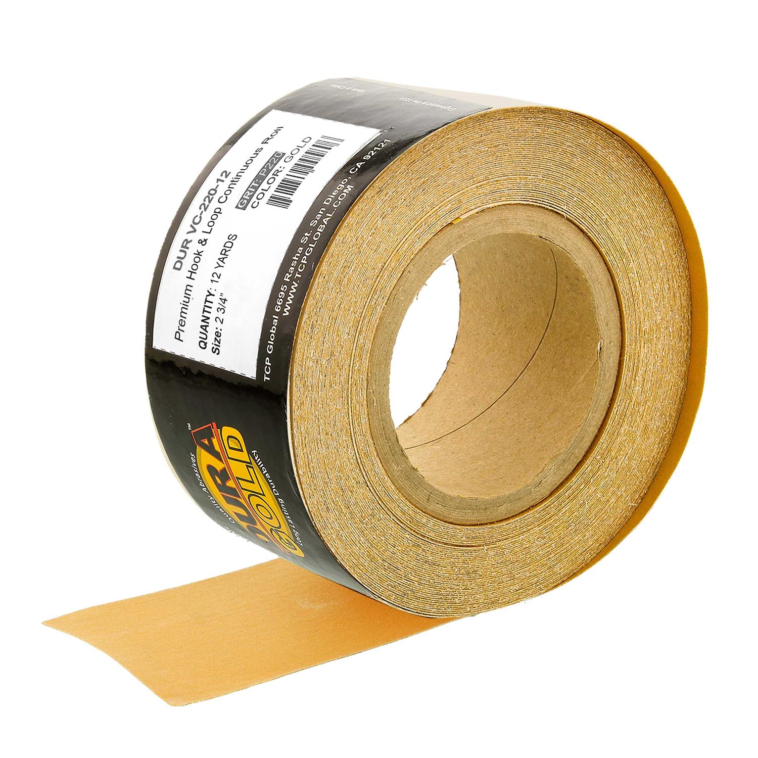 Dura-Gold Premium Grit Gold Longboard Continuous Sandpaper Roll - Zenithce