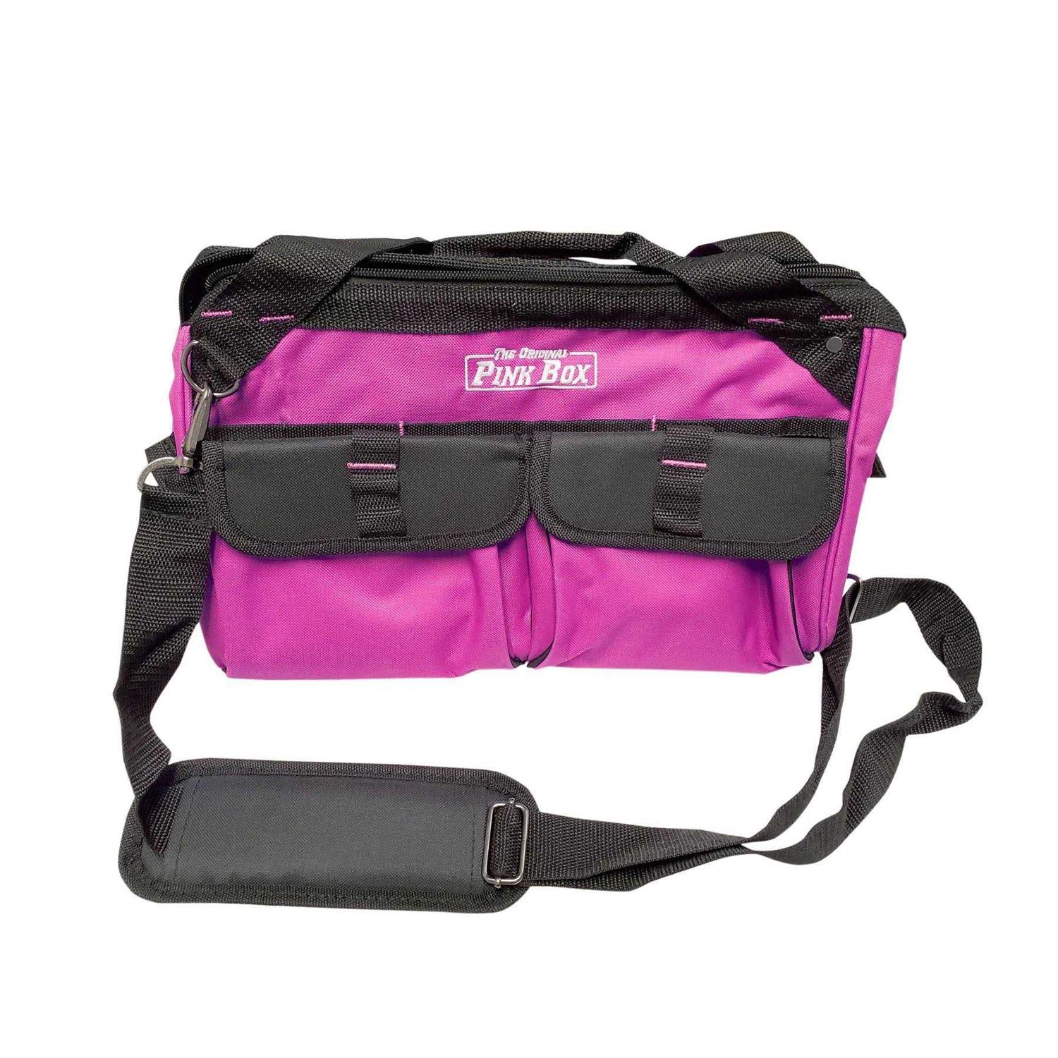 The Original Pink Box 20-Inch Portable Steel Toolbox with Removeable Tray - Zenithce