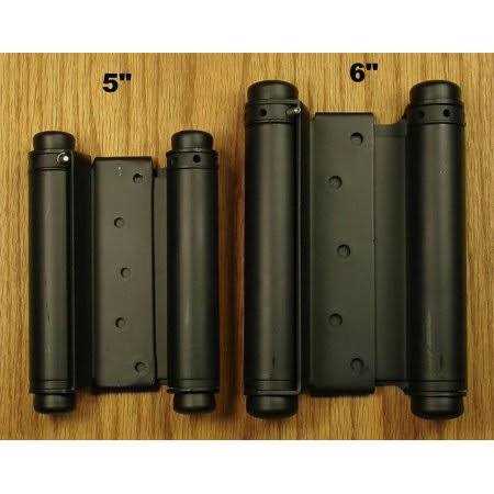 Double Acting Spring Hinges Adjustable Matte Black - Zenithce