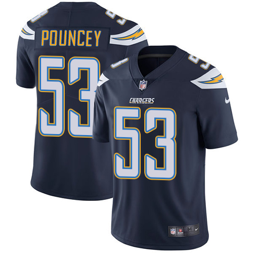 Los Angeles Chargers #53 Mike Pouncey Navy Blue Vapor Untouchable Limited Stitched Jersey - Zenithce