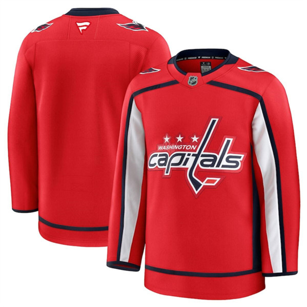 Washington Capitals Blank Red 2024-25 Home Stitched Jersey - Zenithce