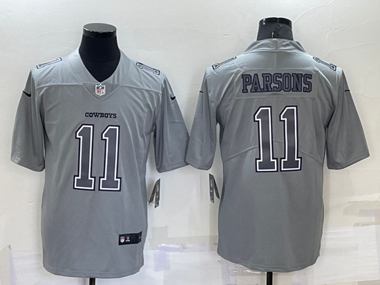 Dallas Cowboys #11 Micah Parsons Gray Atmosphere Fashion Stitched Jersey - Zenithce