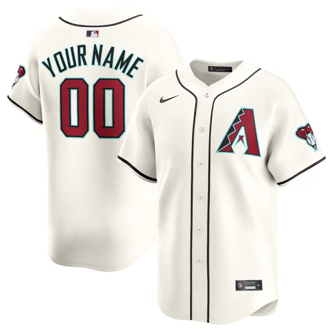 Arizona Diamondbacks Custom 2023 24 Cream Cool Base Stitched Jersey - Zenithce