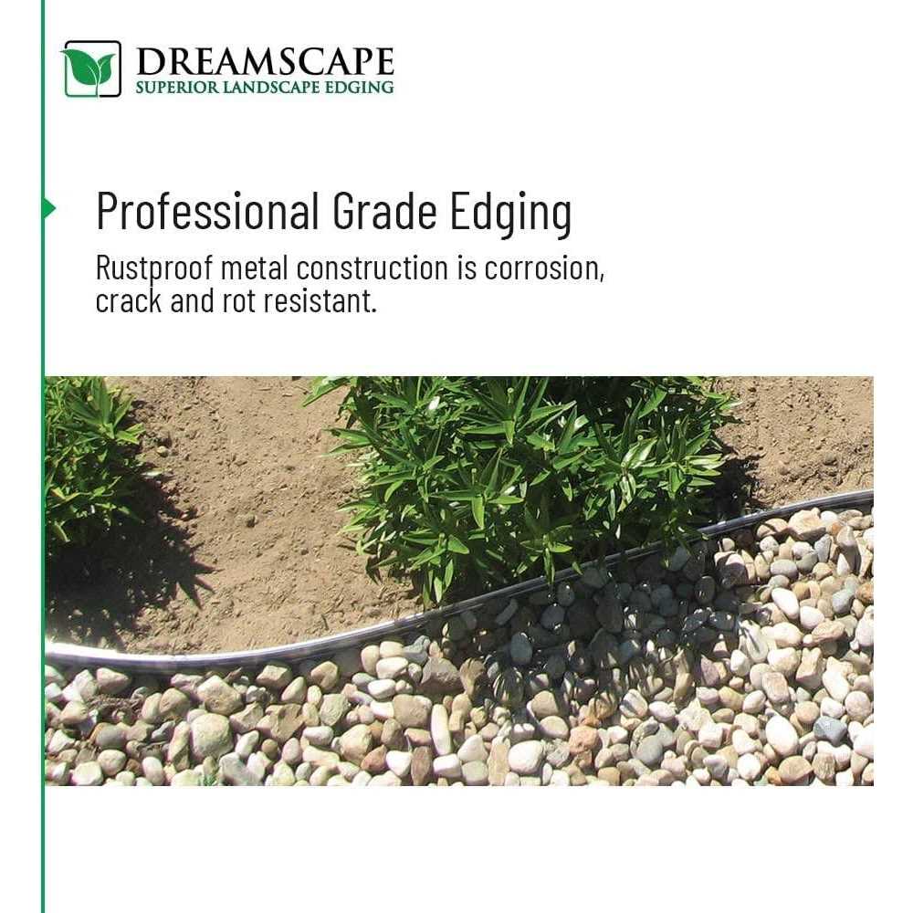 Dreamscape E-Z Edge Aluminum Landscape Edging Strips - Zenithce