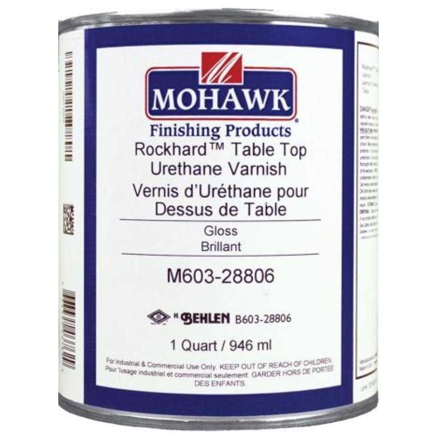 Mohawk Rockhard Table Top Urethane Varnish - Zenithce
