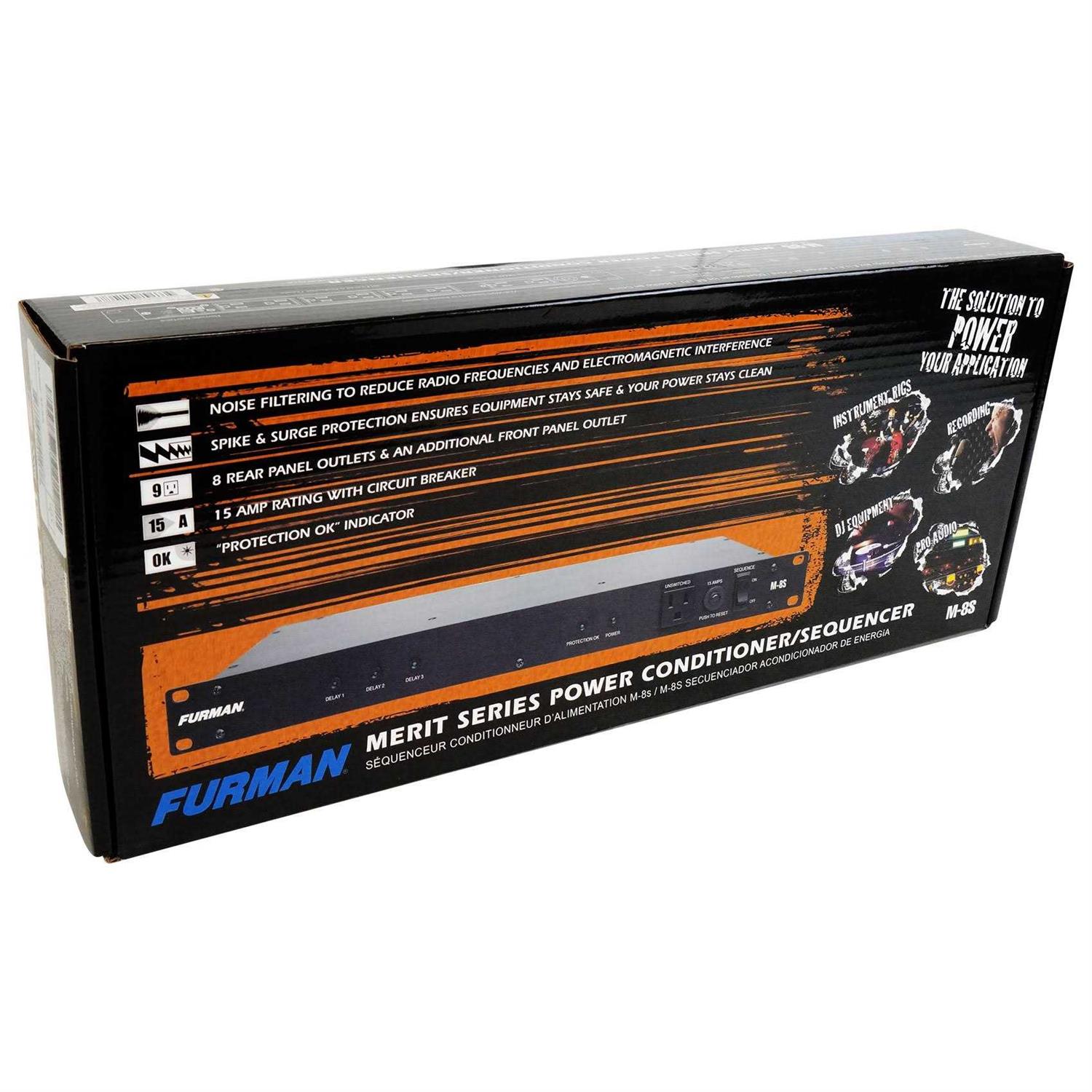 Furman M-8LX Power Conditioner with Lights - Zenithce
