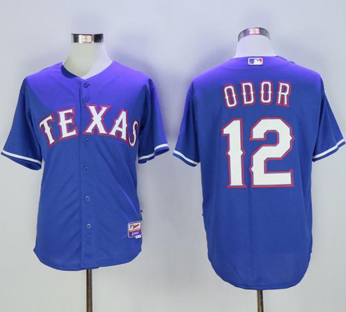Rangers #12 Rougned Odor Blue Cool Base Stitched Jersey - Zenithce