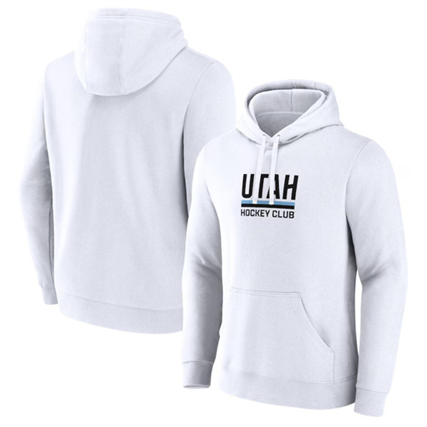 Utah Club White Secondary Logo Pullover Hoodie - Zenithce