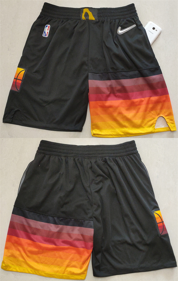 Utah Jazz Black 75th Anniversary Shorts (Run Small) - Zenithce