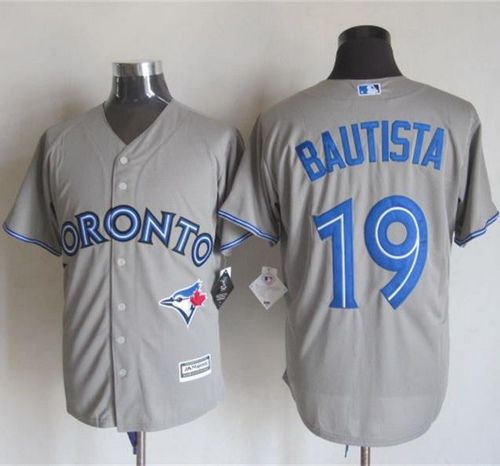 Blue Jays #19 Jose Bautista Grey New Cool Base Stitched Jersey - Zenithce