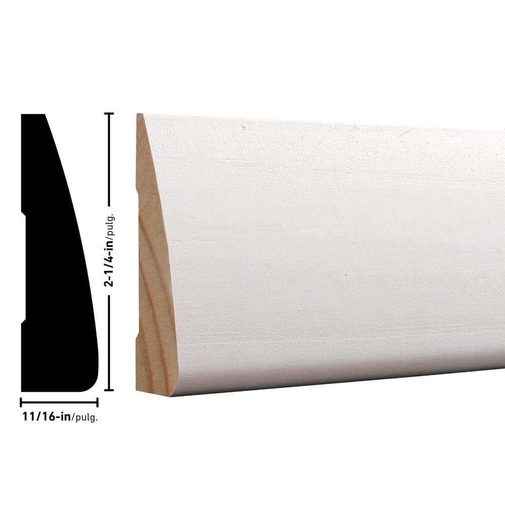 RELIABILT 11/16-in x 2-1/4-in x 7-ft Primed Pine Casing 356-PFJ7BD12 - Zenithce