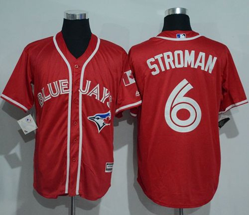 Blue Jays #6 Marcus Stroman Red New Cool Base Canada Day Stitched Jersey - Zenithce