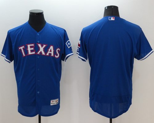 Rangers Blank Blue Flexbase Authentic Collection Stitched Jersey - Zenithce