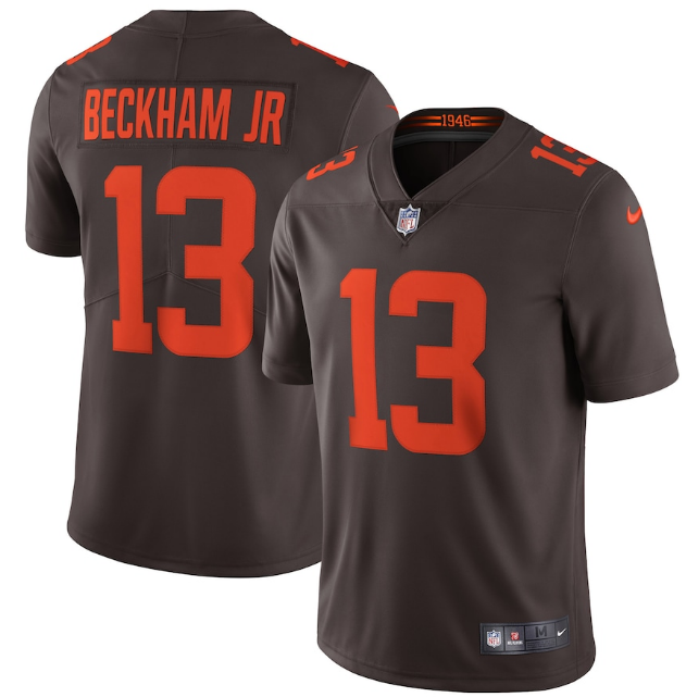 Cleveland Browns #13 Odell Beckham Jr. New Brown Alternate Vapor Untouchable Limited Stitched Jersey - Zenithce