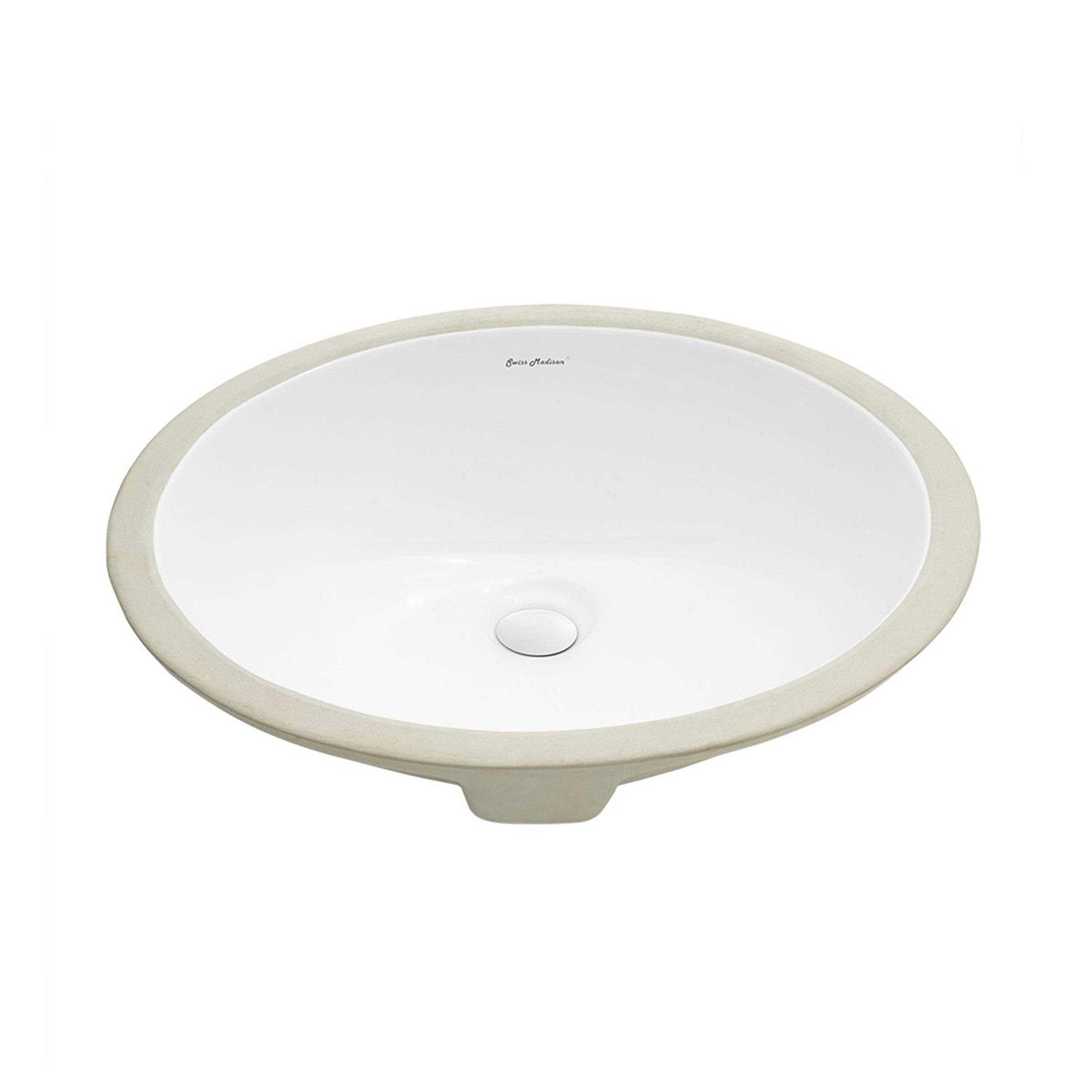 Swiss Madison Voltaire Wide Rectangle Wall Hung Bathroom Sink SM-WSM292W1 - Zenithce