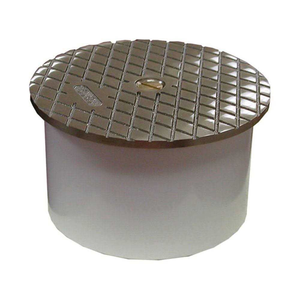 Jones Stephens C57334 3 X 4 PVC Closet Flange w /SS Ring Less Knockout - Zenithce