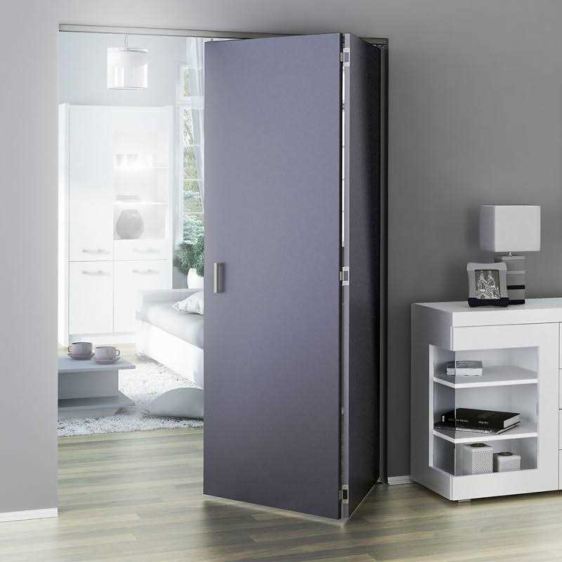 SLID’Up 140 Bifold Door Hardware Kit 47-Inch Track for 2 Folding Panels Up to 55lbs Each - Zenithce