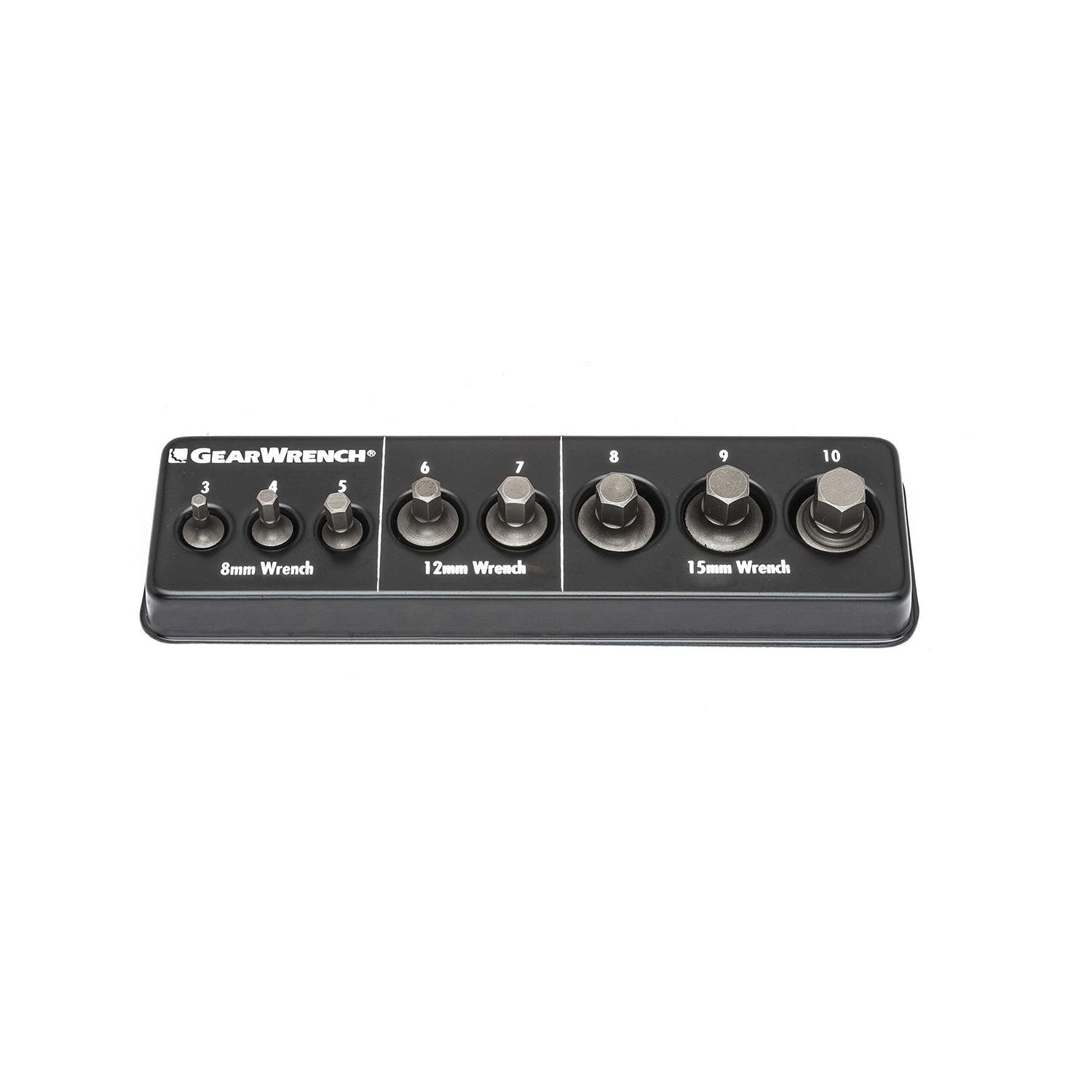 Gearwrench 81397 13 Piece 3/8 Drive 6 Point Stubby Socket Set SAE - Zenithce