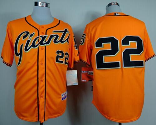 Giants #22 Will Clark Orange Alternate Cool Base Stitched Jersey - Zenithce