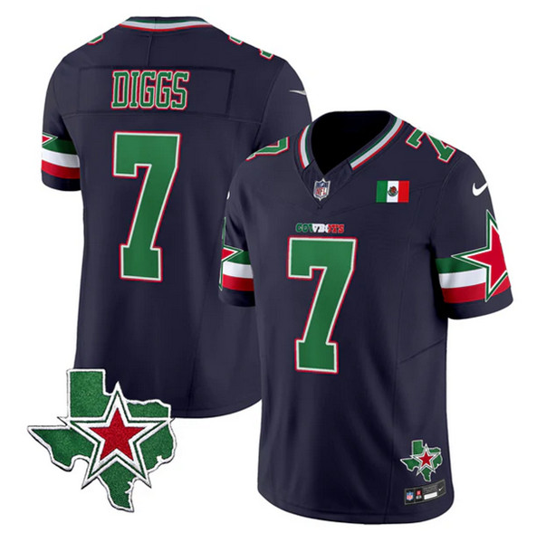 Dallas Cowboys #7 Trevon Diggs Navy 2024 F.U.S.E. Mexico Vapor Untouchable Limited Stitched Jersey - Zenithce