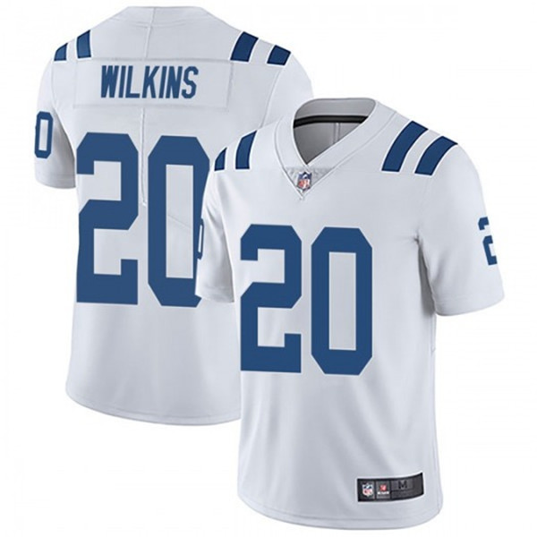 Indianapolis Colts #20 Jordan Wilkins White Vapor Untouchable Limited Stitched Jersey - Zenithce
