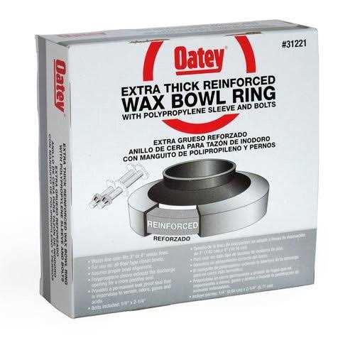 Oatey Johni-Ring 3-in Brown Wax Toilet Wax Ring with Bolts - Zenithce