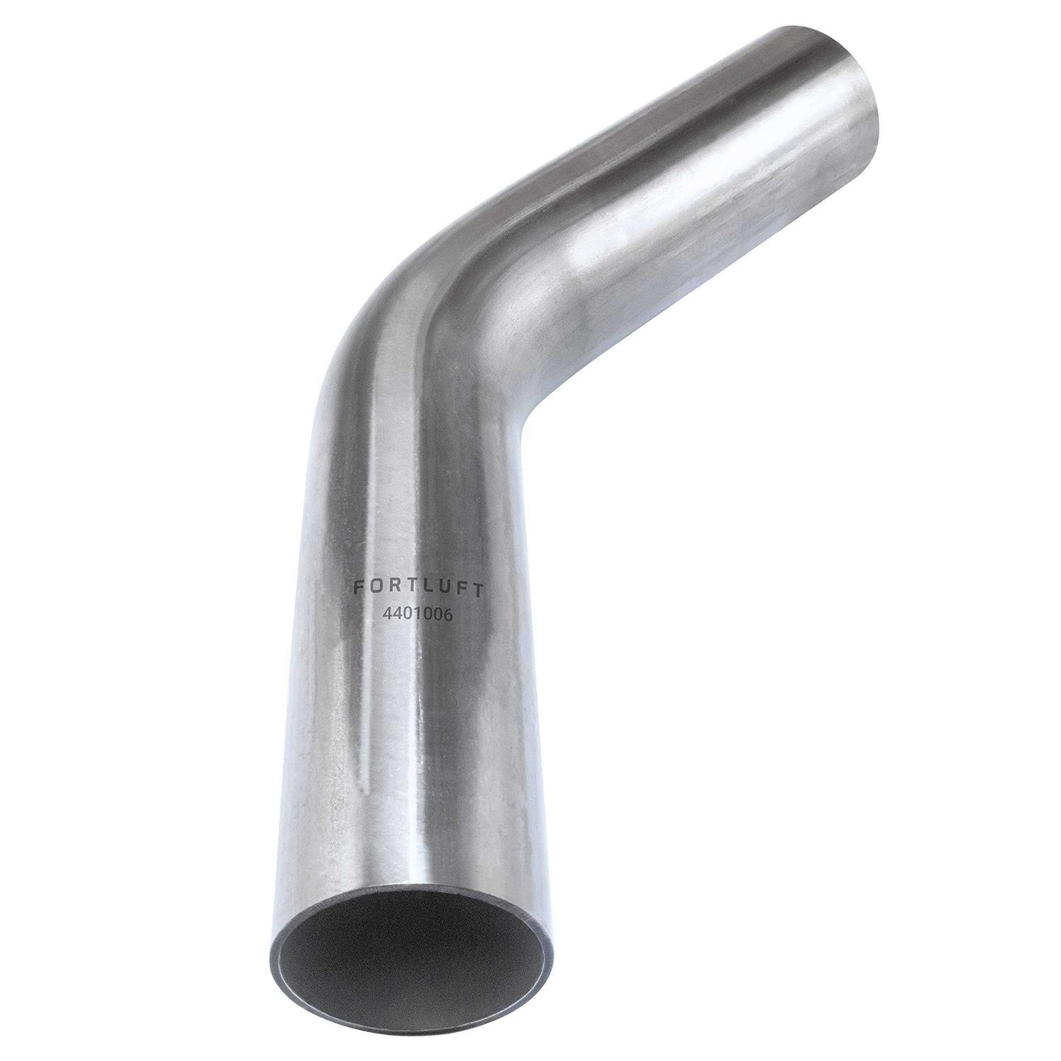 Fortluft Universal Mandrel Exhaust Bend Pipe Degree Stainless Steel - Zenithce