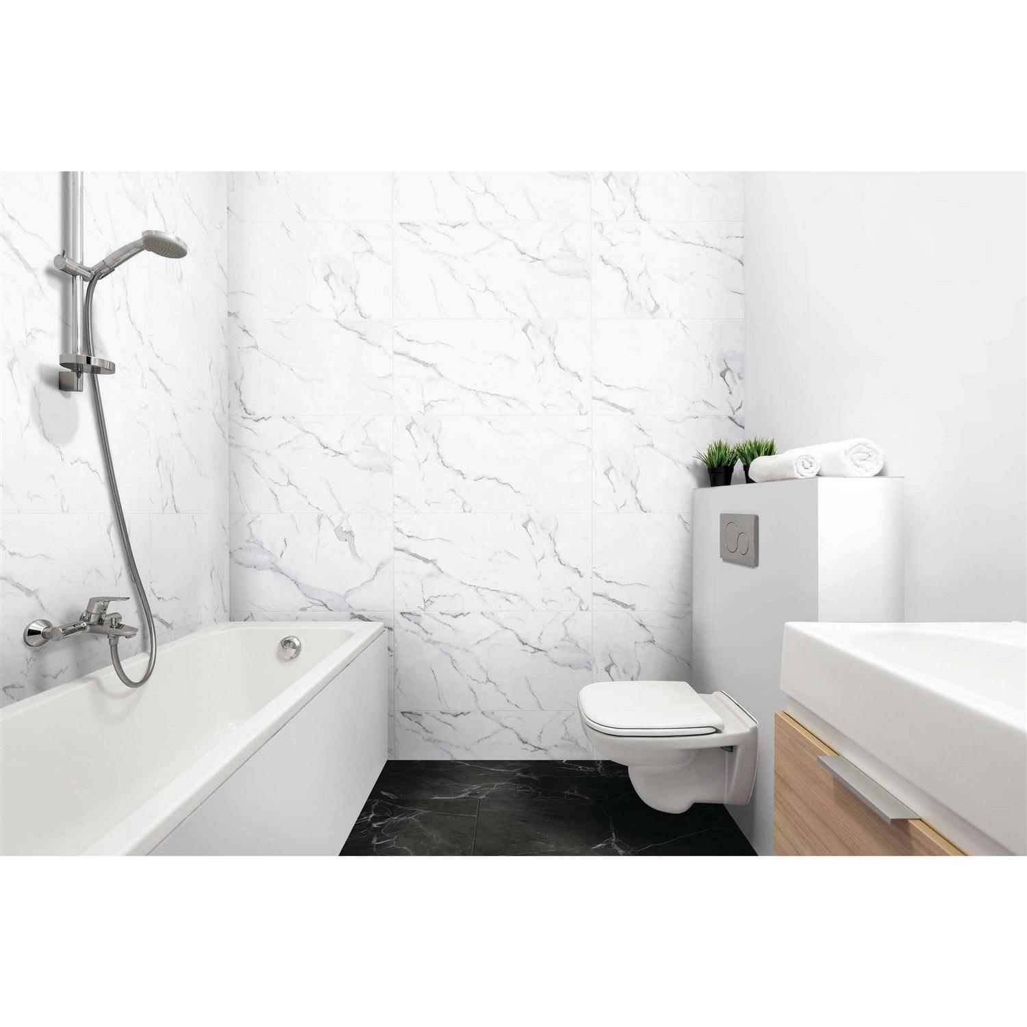 Surface Design 12-in x 2-ft Finished Gray PVC Beveled Wall Plank DT1224-VC - Zenithce