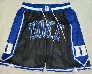Duke Blue Devils Black Just Don Shorts - Zenithce