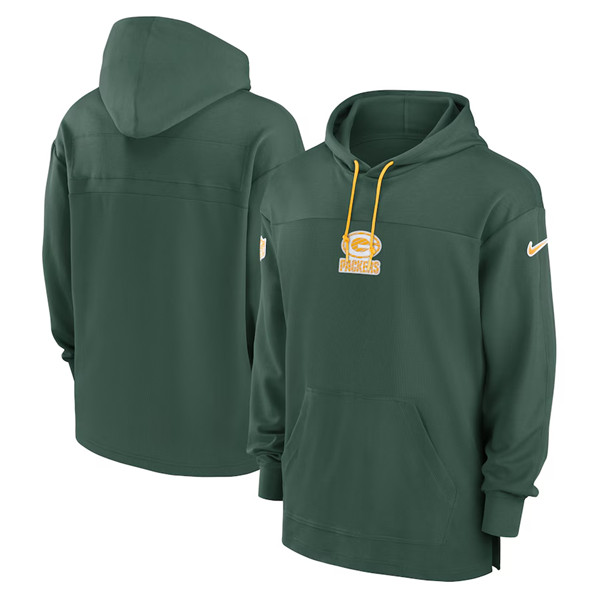 Green Bay Packers Green Performance Pullover Hoodie - Zenithce