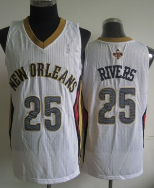 New Orleans Pelicans #25 Austin Rivers White Swingman Jersey - Zenithce