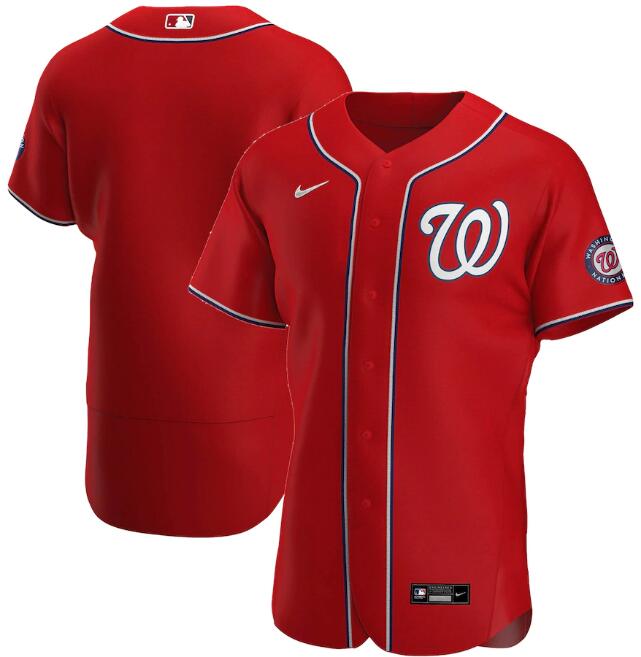 Washington Nationals Red Stitched Flex Base Jersey - Zenithce