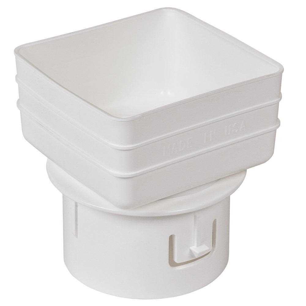 Plastic Universal Downspout to Drain Tile Adapter - Zenithce