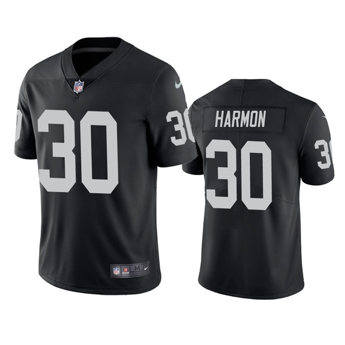 Las Vegas Raiders #30 Duron Harmon Black Vapor Untouchable Limited Stitched Jersey - Zenithce
