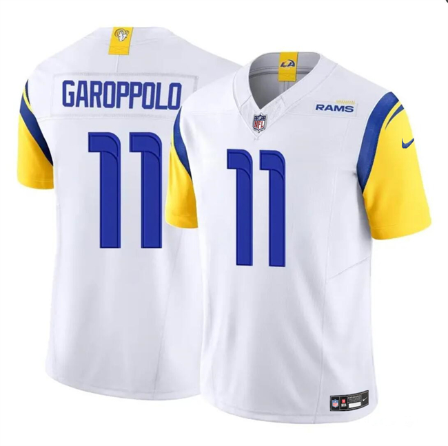Los Angeles Rams #11 Jimmy Garoppolo White 2024 F.U.S.E. Vapor Untouchable Stitched Jersey - Zenithce