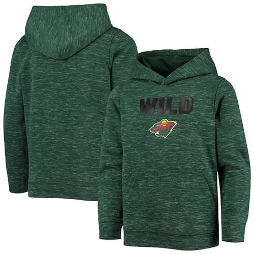 Minnesota Wild Green Logo Scuba Pullover Hoodie - Zenithce