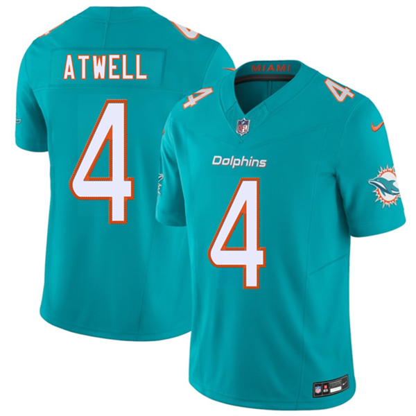 Miami Dolphins #4 Tutu Atwell Aqua 2026 F.U.S.E. Vapor Limited Stitched Jersey - Zenithce
