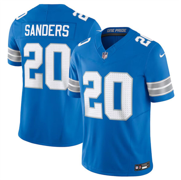Detroit Lions #20 Barry Sanders Blue 2024 F.U.S.E. Vapor Limited Stitched Jersey - Zenithce
