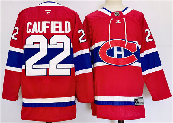 Montreal Canadiens #22 Cole Caufield Red 2024-25 Stitched Jersey - Zenithce