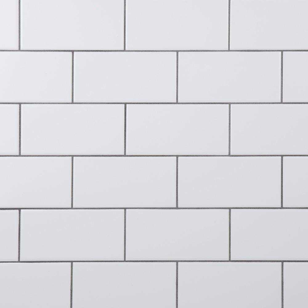 Merola Tile Crown Heights Matte White 3 in. x 6 in. Ceramic Wall Tile - Zenithce