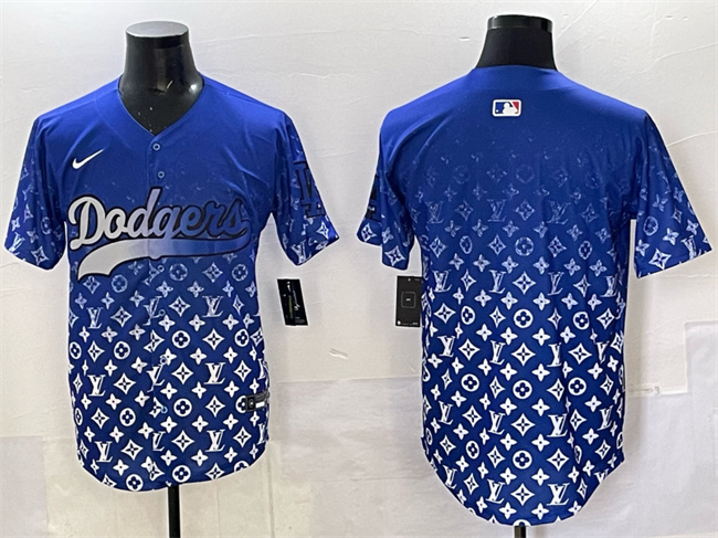 Los Angeles Dodgers Blank Blue Limited Stitched Jersey - Zenithce